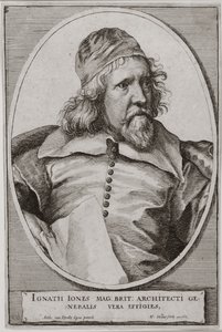 Wenceslaus Hollar (1607-77) tarafından oyulmuş Inigo Jones (1573-1652) portresi 1655 by Anthony van Dyck
