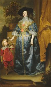 Kraliçe Henrietta Maria ve cücesi Sir Jeffrey Hudson, c.1633