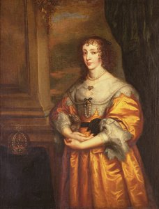 Kraliçe Henrietta Maria, c.1633 by Anthony van Dyck
