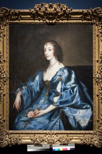 İngiltere Kraliçesi Henrietta Maria, c.1636-38 (tuval üzerine yağlı boya) by Anthony van Dyck