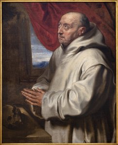 Aziz Bruno (Carthusian Bruno, yaklaşık 1030-1101). Antoine (Antoine veya Antoon veya Anton) Van Dyck (1599-1641), tuval üzerine yağlı boya by Anthony van Dyck