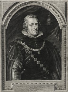 İspanya Kralı IV. Philip, Paulus Pontius (1603-58) tarafından oyulmuş, 1632 (kağıt üzerine gravür)