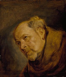 Bir Keşiş Başkanı (Aziz Bonaventura olarak Anvers Piskoposu Jan Malderus) by Anthony van Dyck