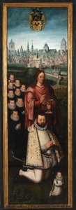 Juan Pardo II ve eşleri Anna Ingenieulandt ve Maria Anchemant'ın portresi by Anthuenis (1536 1613) Claeissins or Claeissens