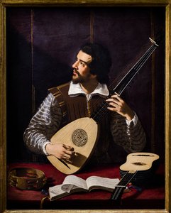 Theorbo oyuncusu by Antiveduto Gramatica