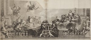Nicolas Henri Tardieu (1674-1749) tarafından oyulmuş Palais Royal Büyük Galerisi