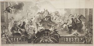 Nicolas Henri Tardieu (1674-1749) tarafından oyulmuş Palais Royal Büyük Galerisi