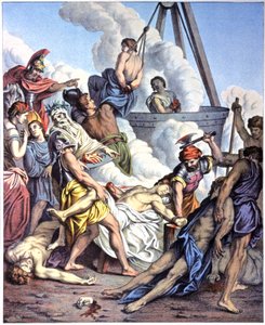 Makabilerin Şehitliği, 19. yüzyılın ortaları (resim) by Antoine (after) Dieu