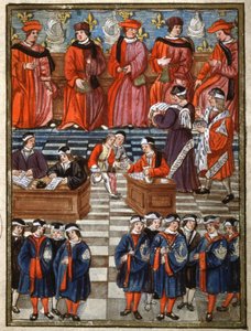 Paris şehrinin prevot ve ihtiyarları, vergi algısı by Antoine (attr. to) Verard