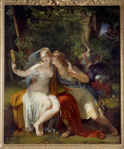 Torquato Tasso (Kupa) (1544-95) - Renaud ve Armide tarafından yazılan 'Gerusalemme Liberta'dan Rinaldo ve Armida. Antoine Ansiaux'nun (1764-1840) tablosu