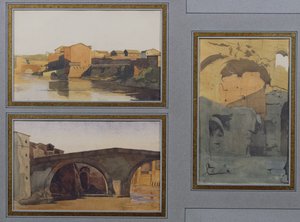 Tiber, Cloaca Maxima ve Ponte Rotto by Antoine Auguste Ernest Herbert or Hebert