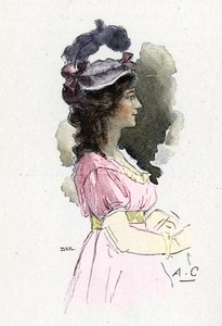 Josephine de Beauharnais'in Portresi (1763-1814) Antoine Calbet'nin çizimi, Masson'un “Napolyon ve Kadınlar”ından alınmıştır. by Antoine Calbet