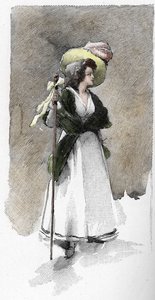 İtalyan şarkıcı Giuseppina Grassini'nin (1773-1850) portresi by Antoine Calbet