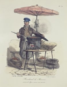 kestane satıcısı by Antoine Charles Horace Vernet
