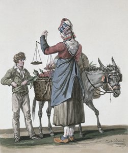 Kiraz Satıcısı by Antoine Charles Horace Vernet
