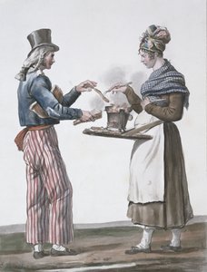 sosis satıcısı by Antoine Charles Horace Vernet
