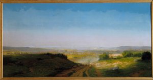 Antoine Chintreuil (1814-1873) 1869 Sun tarafından Uzay Tablosu. 1.02x2.02m.
