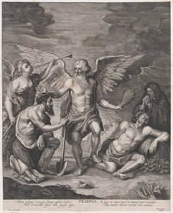 İstihdamı taçlandıran ve Aylaklığı cezalandıran zaman, ca. 1650-77. by Antoine Couchet