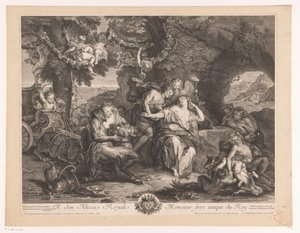 Bacchus ve Ariadne by Antoine Coypel
