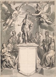 Bir Frontispiece için Tasarım by Antoine Dieu