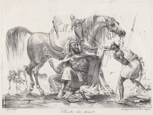 Çöl Arap (Çöl Arap) by Antoine Jean Gros