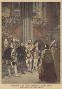 Francis I ve Charles V, Saint-Denis