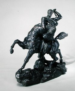 Theseus, Centaur Bienor ile Savaşıyor (bronz) (önden görünüm) by Antoine Louis Barye