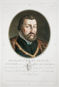 François I (1494-1547) Fransa Kralı by Antoine Louis Francois Sergent Marceau