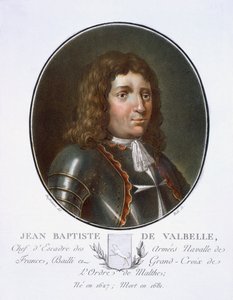 Jean Baptiste de Valbelle, Pierre Blin, 1786-92, Paris (renkli gravür) tarafından yayınlanan 