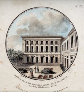 Maison de M. de Colange, bahçeden görünüm (rue Ville-l
