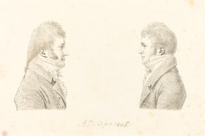 Otoportre ve Sanatçının Kardeşi by Antoine Marie Philippe Louis d