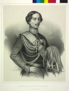 Parma Dükü Charles III (taş baskı)