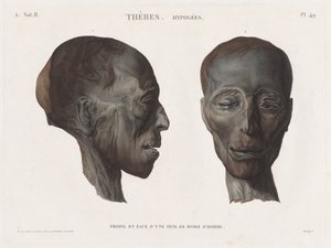 Mısır açıklaması: Teb. Hipojeler Vol. II, Pl. 49. by Antoine Maxime Monsaldy