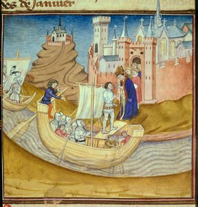 Viking şefi Rollon (Robert I the Riche veya Rollon the Walker) (10. yüzyıl) liderliğindeki Normanlar Chartres