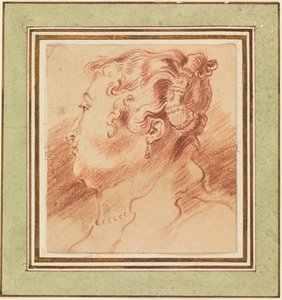 Kadın Başı Çalışması by Antoine Watteau