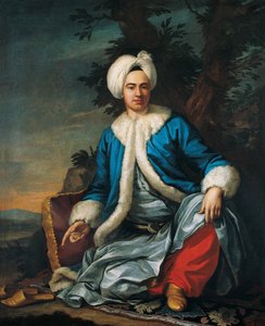 Türk Kostümlü Bir Avrupalının Portresi, 18. Yüzyılın İkinci Yarısı. by Antoine de Favray