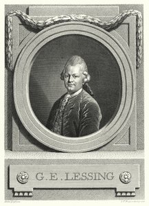 Gotthold Ephraim Lessing, Alman Aydınlanması; filozof, yazar ve oyun yazarı (gravür) by Anton (after) Graff