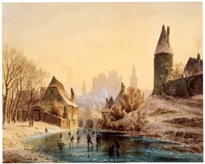 Nehirde Buz Pateni Pisti, 1855.