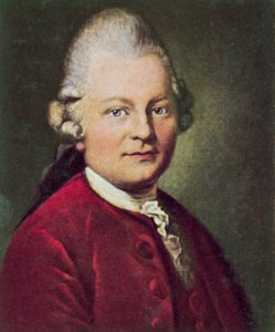 Gotthold Ephraim Lessing, Alman tiyatro yazarı ve filozof (renkli taşbaskı) by Anton Graff