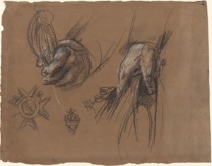 Kılıç ve Tricorn Tutan Eller by Anton Graff