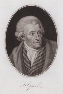 Friedrich Gottlieb Klopstock, Alman şair (gravür)
