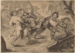 köylüler kavga by Anton Joseph Prenner after Pieter Bruegel the Elder