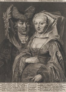 Aziz Pepin I ve kızı Aziz Begga, 1732.