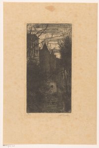 Alacakaranlıkta Pau Kalesi by Anton L. Koster (signed by artist)