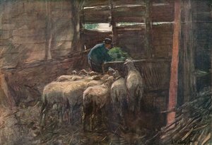Bir Ahırın İçi, 19. yüzyıl by Anton Mauve