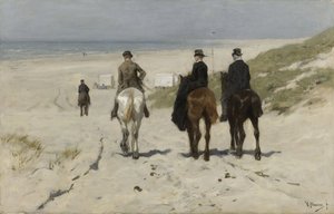 Sahil boyunca sabah gezintisi by Anton Mauve