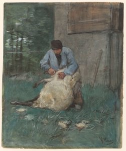 koyun kırpıcısı by Anton Mauve