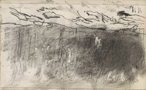 Bir ormanın kenarında alan by Anton Mauve