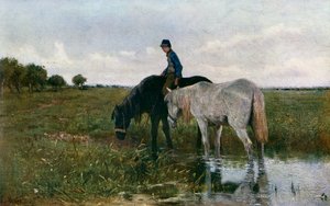 Atları Sulamak, 1871, 1912. by Anton Mauve