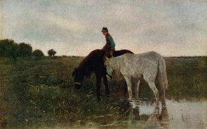 Atları Sulamak, 1871, 1913 by Anton Mauve